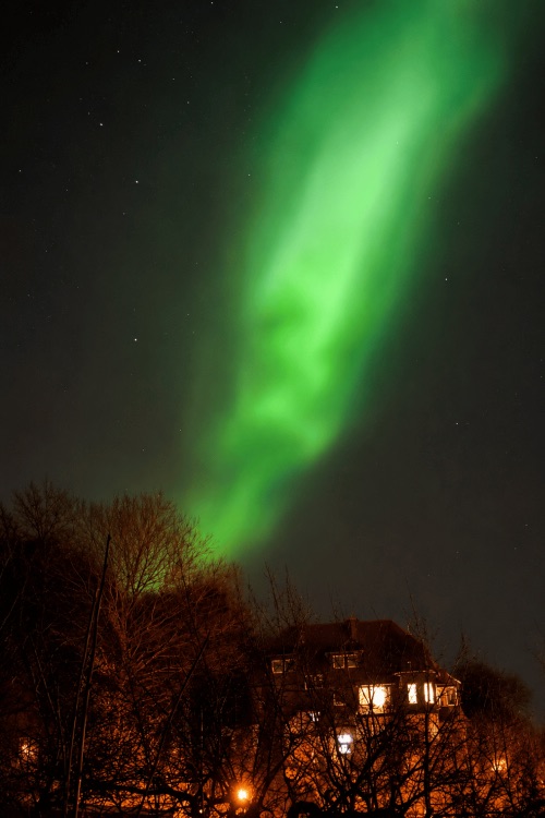 Polarlicht über dem Harz
